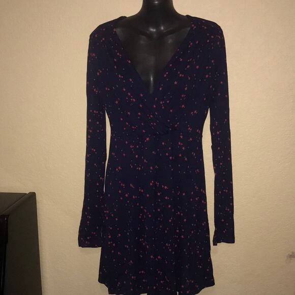 Long Tall Sally Navy Red Star The Easy Tunic NWT Size XS - Picture 3 of 6